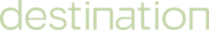 Logo for Office Destination i lysegrøn tekst
